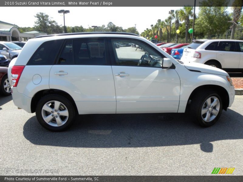 White Water Pearl / Beige 2010 Suzuki Grand Vitara Limited