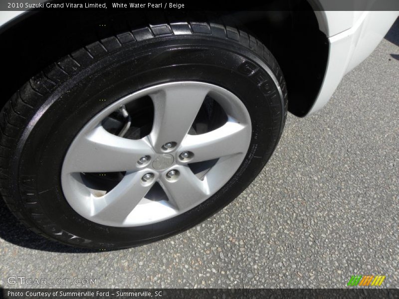 White Water Pearl / Beige 2010 Suzuki Grand Vitara Limited