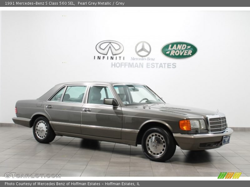 Pearl Grey Metallic / Grey 1991 Mercedes-Benz S Class 560 SEL