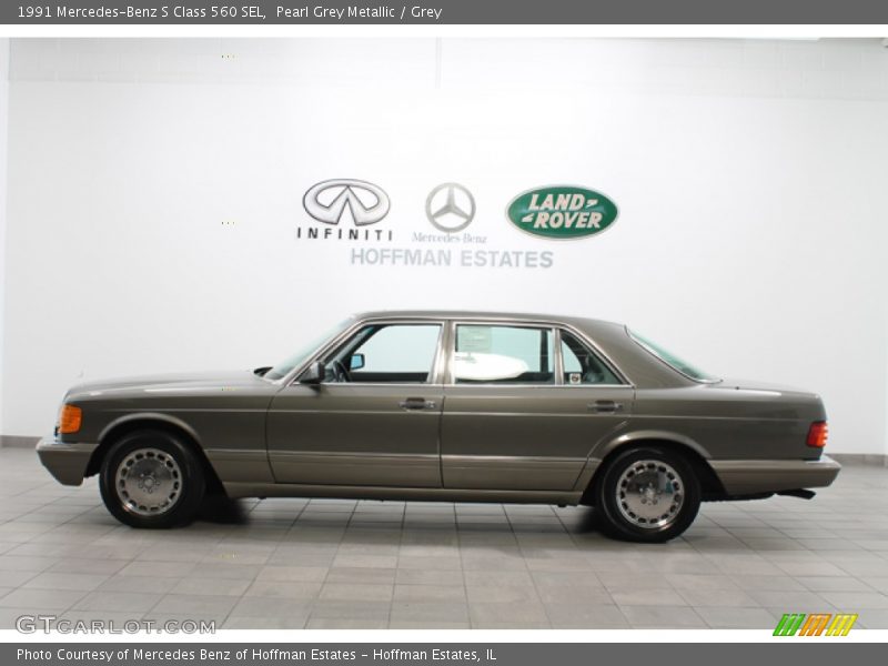 Pearl Grey Metallic / Grey 1991 Mercedes-Benz S Class 560 SEL