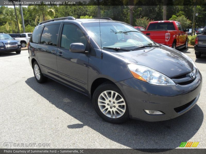Slate Metallic / Taupe 2010 Toyota Sienna XLE