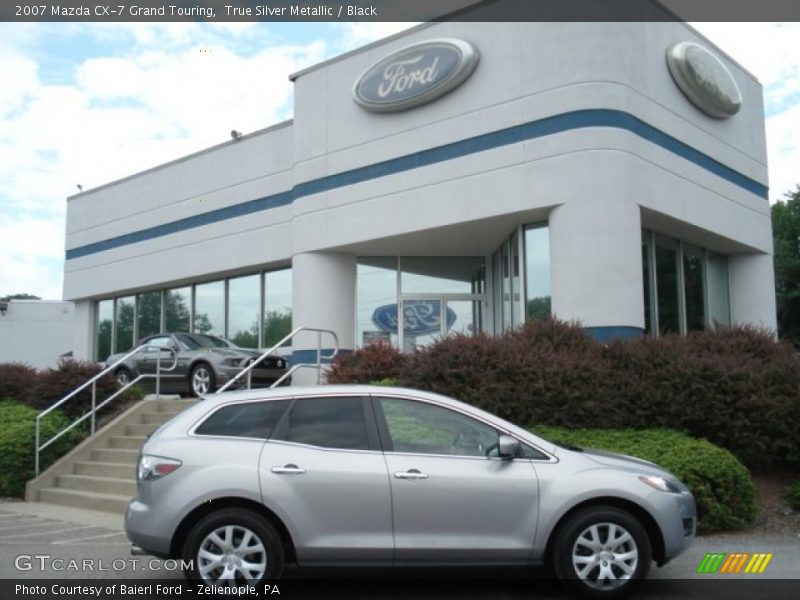 True Silver Metallic / Black 2007 Mazda CX-7 Grand Touring