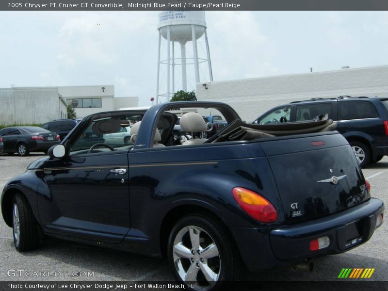 Midnight Blue Pearl / Taupe/Pearl Beige 2005 Chrysler PT Cruiser GT Convertible