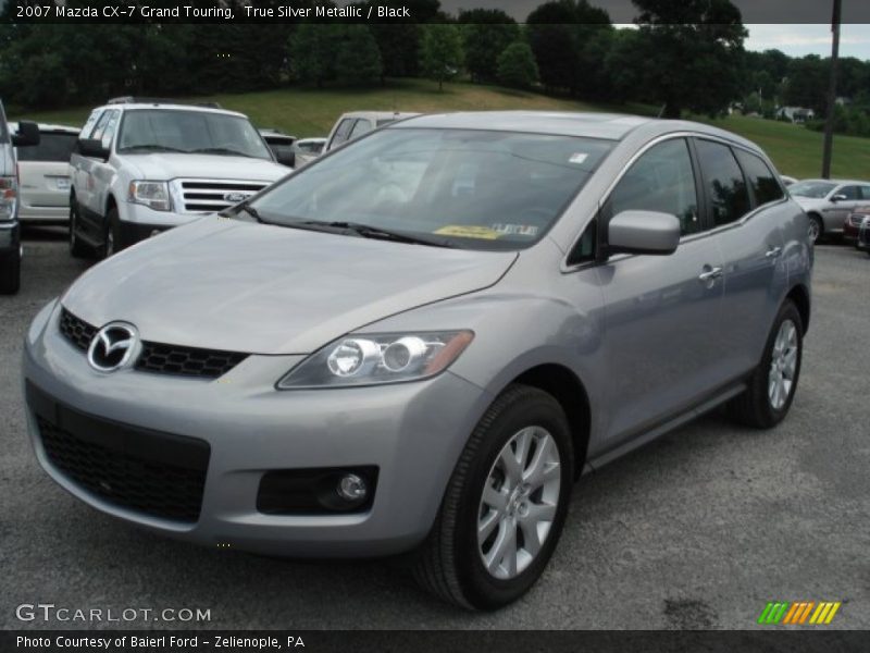 True Silver Metallic / Black 2007 Mazda CX-7 Grand Touring