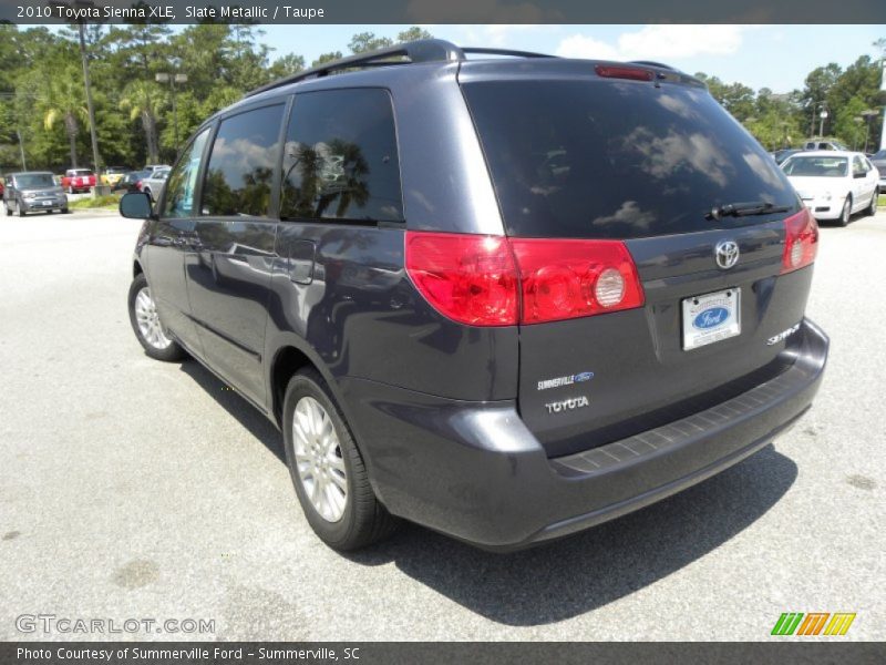 Slate Metallic / Taupe 2010 Toyota Sienna XLE