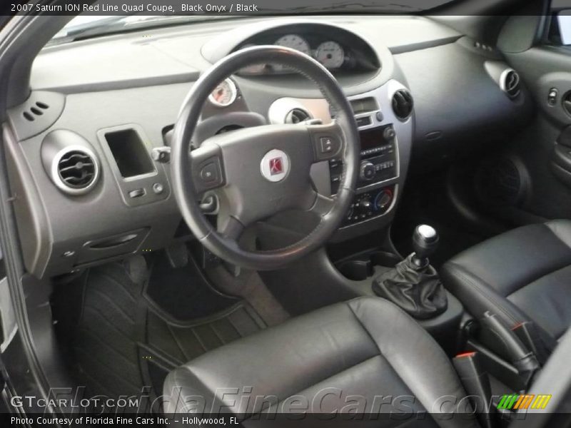 Black Onyx / Black 2007 Saturn ION Red Line Quad Coupe