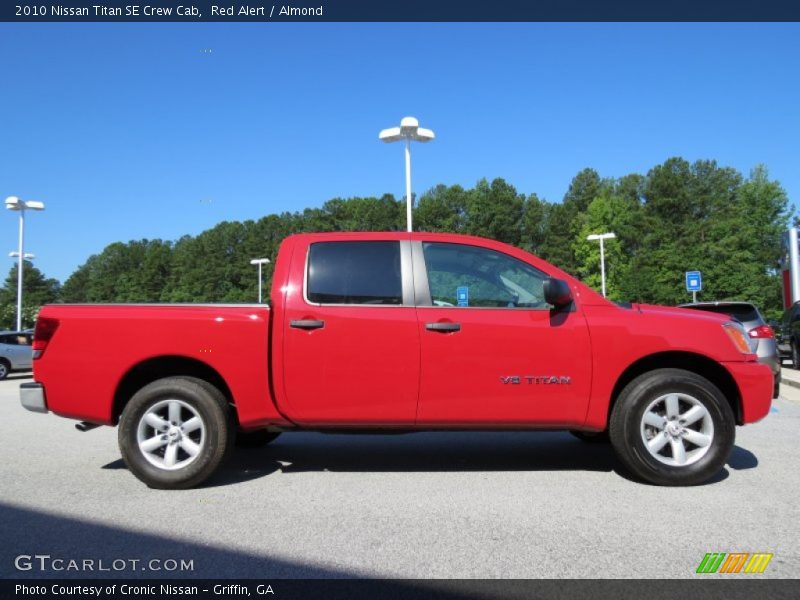 Red Alert / Almond 2010 Nissan Titan SE Crew Cab