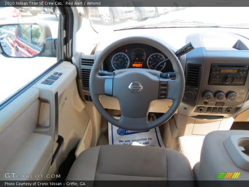 Red Alert / Almond 2010 Nissan Titan SE Crew Cab