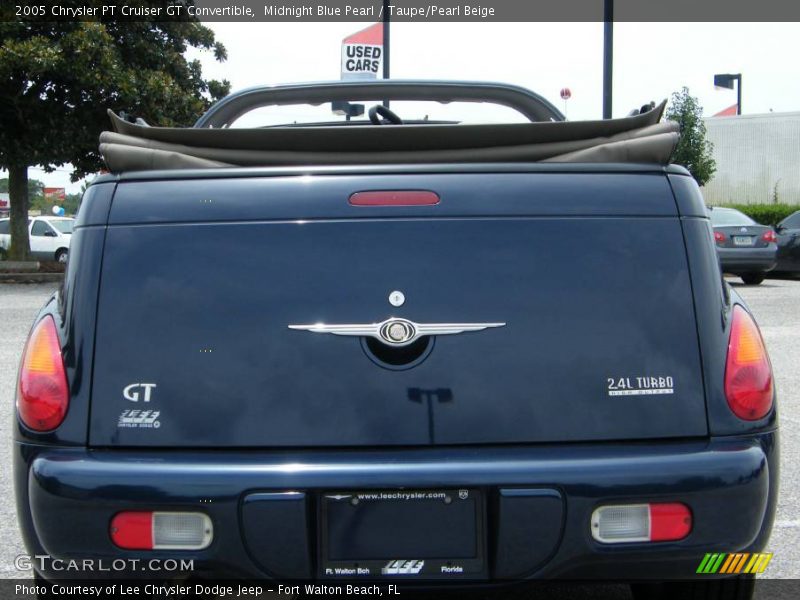 Midnight Blue Pearl / Taupe/Pearl Beige 2005 Chrysler PT Cruiser GT Convertible