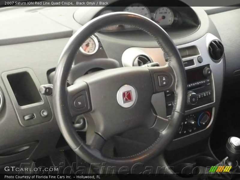 Black Onyx / Black 2007 Saturn ION Red Line Quad Coupe