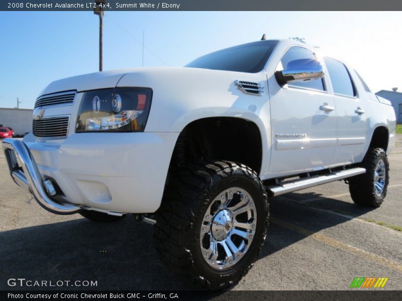 Summit White / Ebony 2008 Chevrolet Avalanche LTZ 4x4