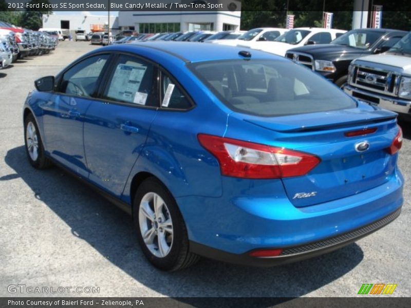 Blue Candy Metallic / Two-Tone Sport 2012 Ford Focus SE Sport Sedan