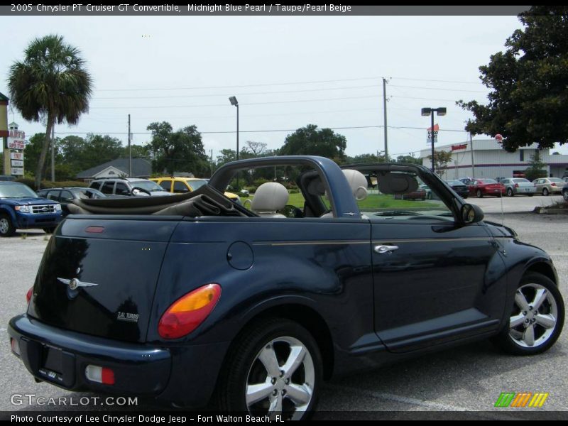 Midnight Blue Pearl / Taupe/Pearl Beige 2005 Chrysler PT Cruiser GT Convertible