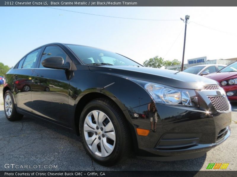 Black Granite Metallic / Jet Black/Medium Titanium 2012 Chevrolet Cruze LS