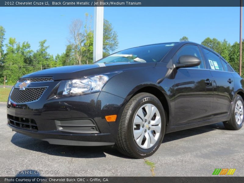 Black Granite Metallic / Jet Black/Medium Titanium 2012 Chevrolet Cruze LS