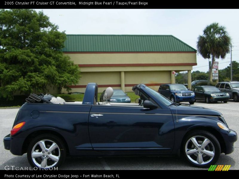 Midnight Blue Pearl / Taupe/Pearl Beige 2005 Chrysler PT Cruiser GT Convertible