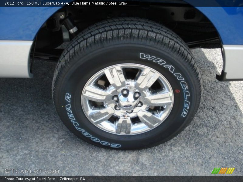 Blue Flame Metallic / Steel Gray 2012 Ford F150 XLT SuperCab 4x4