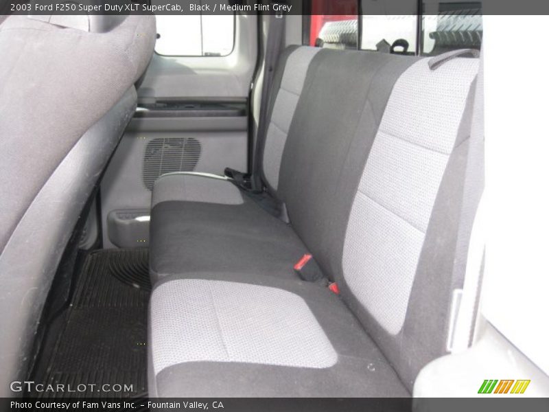 Black / Medium Flint Grey 2003 Ford F250 Super Duty XLT SuperCab