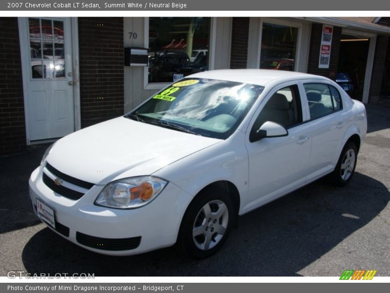Summit White / Neutral Beige 2007 Chevrolet Cobalt LT Sedan