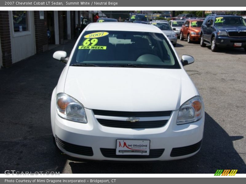 Summit White / Neutral Beige 2007 Chevrolet Cobalt LT Sedan