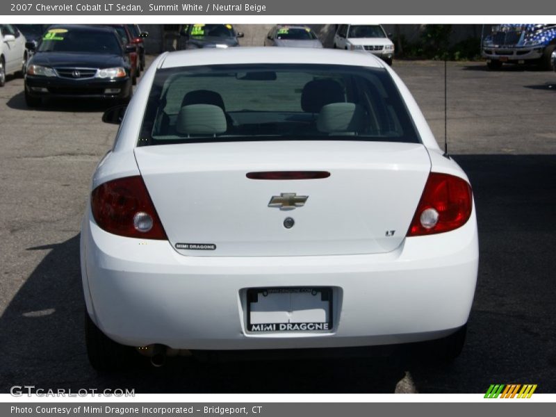Summit White / Neutral Beige 2007 Chevrolet Cobalt LT Sedan