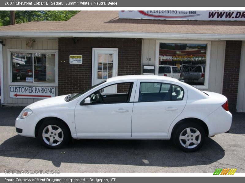 Summit White / Neutral Beige 2007 Chevrolet Cobalt LT Sedan
