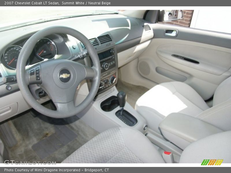 Summit White / Neutral Beige 2007 Chevrolet Cobalt LT Sedan