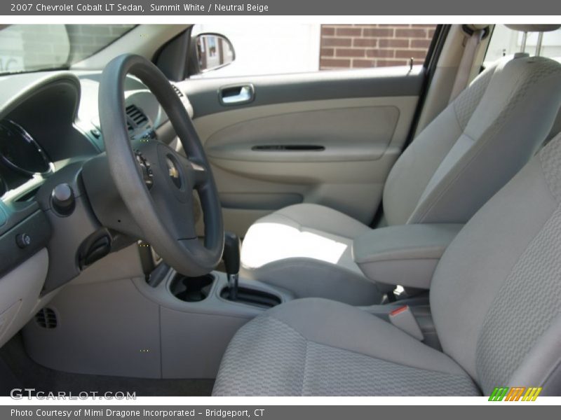 Summit White / Neutral Beige 2007 Chevrolet Cobalt LT Sedan