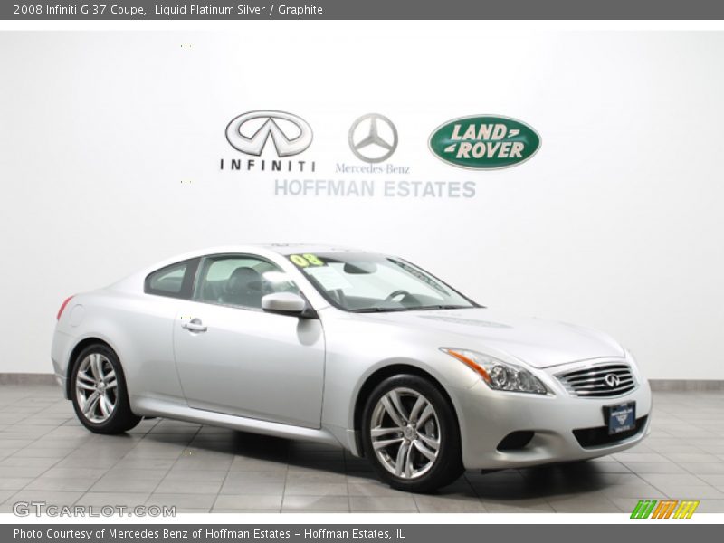 Liquid Platinum Silver / Graphite 2008 Infiniti G 37 Coupe