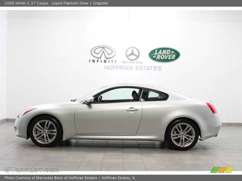 Liquid Platinum Silver / Graphite 2008 Infiniti G 37 Coupe