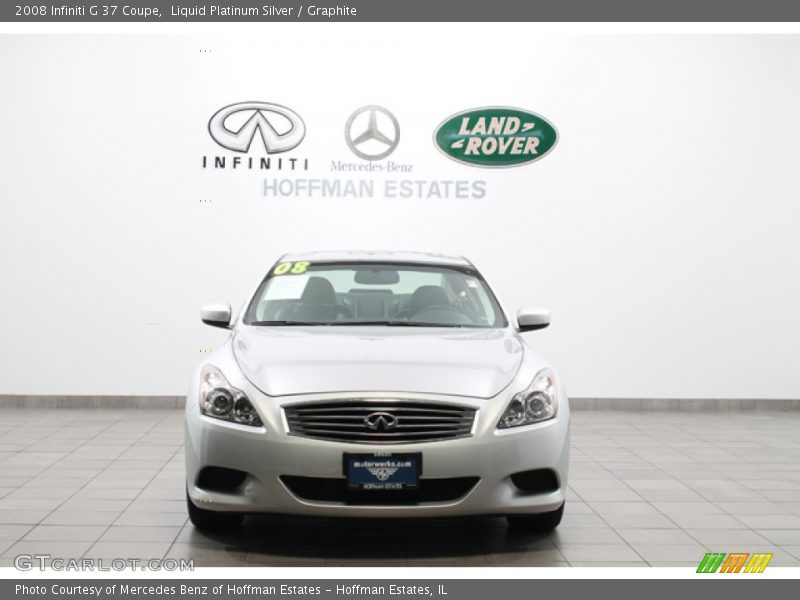 Liquid Platinum Silver / Graphite 2008 Infiniti G 37 Coupe