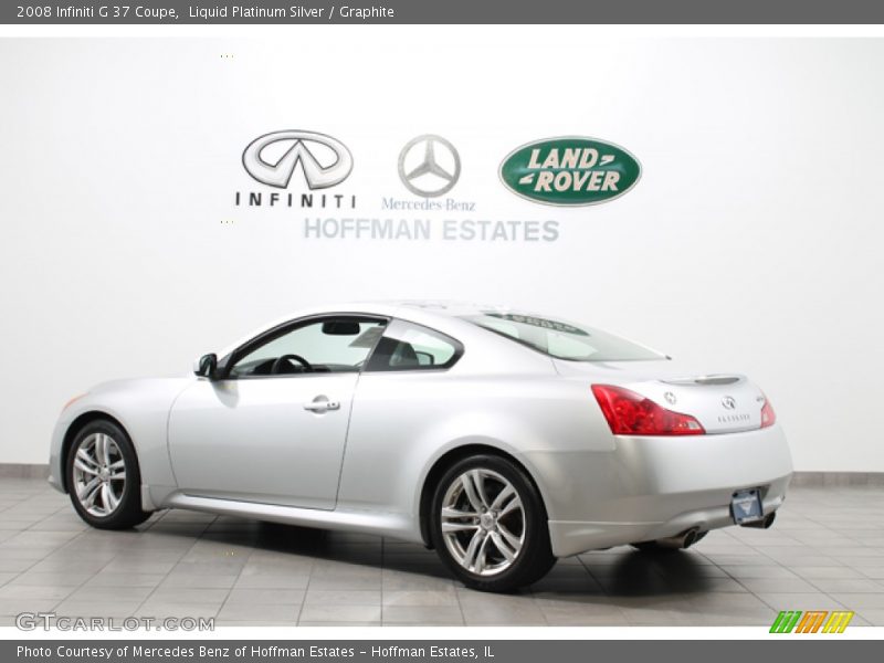 Liquid Platinum Silver / Graphite 2008 Infiniti G 37 Coupe