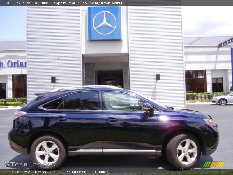 Black Sapphire Pearl / Parchment/Brown Walnut 2010 Lexus RX 350