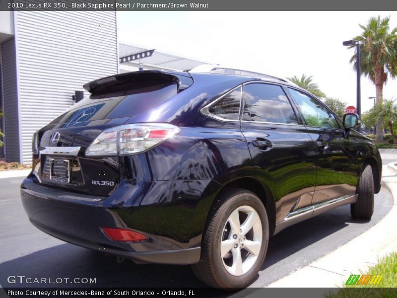 Black Sapphire Pearl / Parchment/Brown Walnut 2010 Lexus RX 350