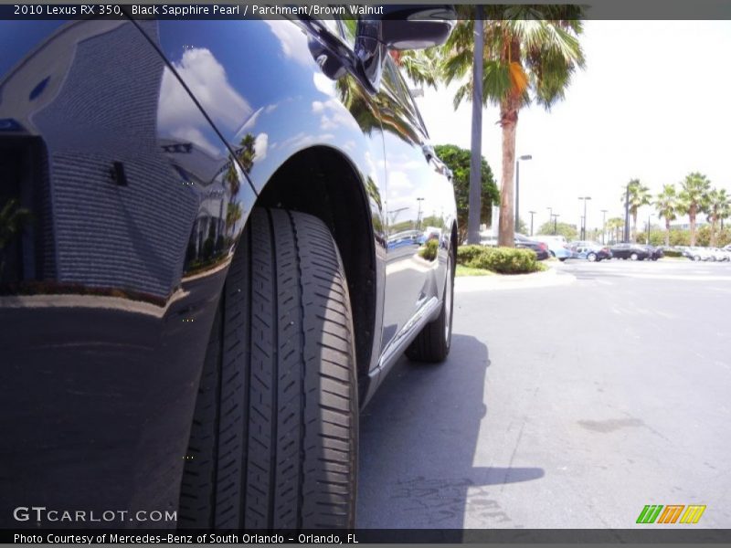 Black Sapphire Pearl / Parchment/Brown Walnut 2010 Lexus RX 350