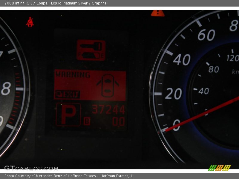 Liquid Platinum Silver / Graphite 2008 Infiniti G 37 Coupe