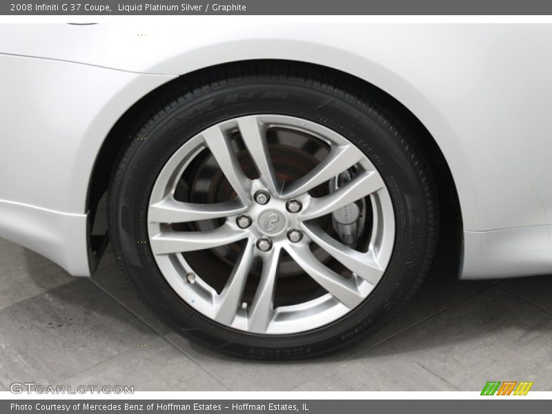 Liquid Platinum Silver / Graphite 2008 Infiniti G 37 Coupe