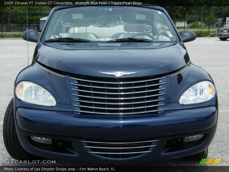 Midnight Blue Pearl / Taupe/Pearl Beige 2005 Chrysler PT Cruiser GT Convertible