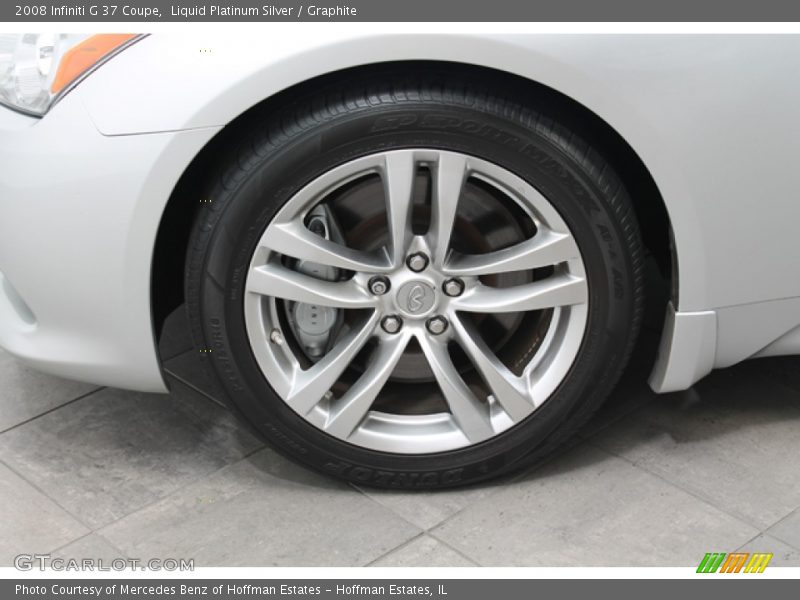 Liquid Platinum Silver / Graphite 2008 Infiniti G 37 Coupe
