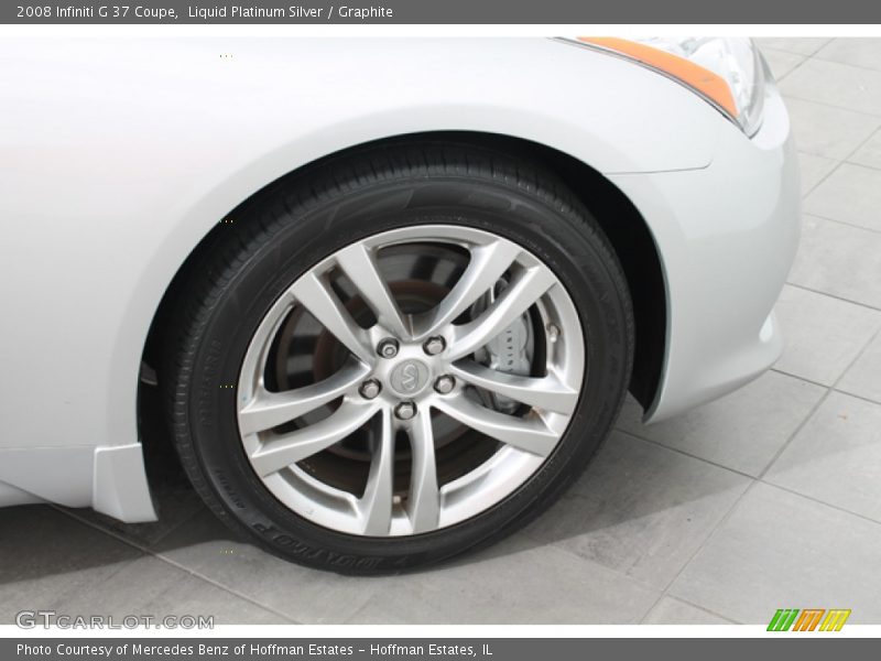 Liquid Platinum Silver / Graphite 2008 Infiniti G 37 Coupe