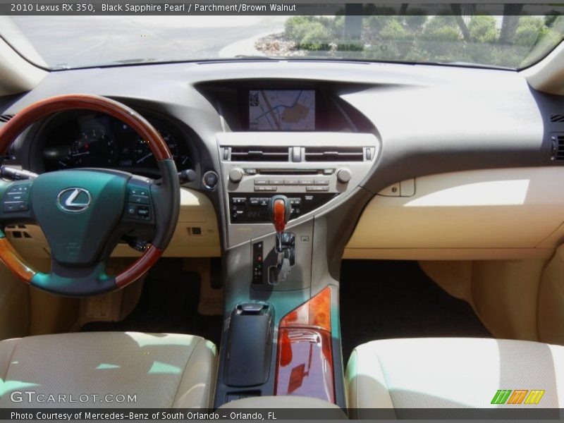 Black Sapphire Pearl / Parchment/Brown Walnut 2010 Lexus RX 350