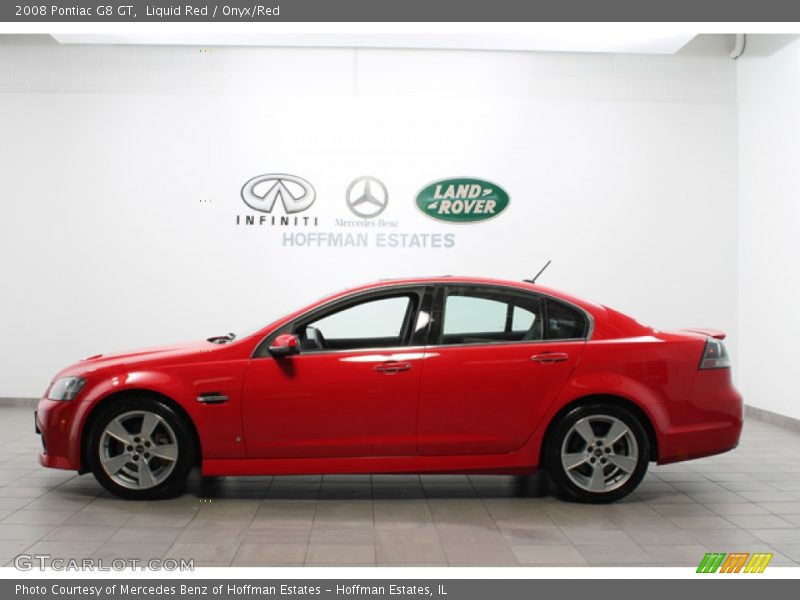 Liquid Red / Onyx/Red 2008 Pontiac G8 GT