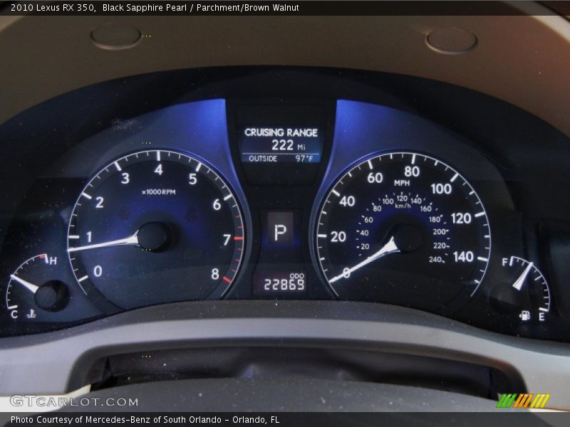  2010 RX 350 350 Gauges