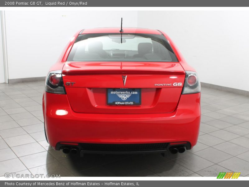 Liquid Red / Onyx/Red 2008 Pontiac G8 GT