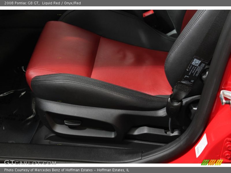 Liquid Red / Onyx/Red 2008 Pontiac G8 GT