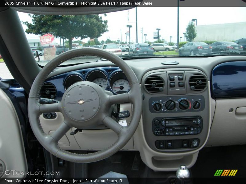 Midnight Blue Pearl / Taupe/Pearl Beige 2005 Chrysler PT Cruiser GT Convertible