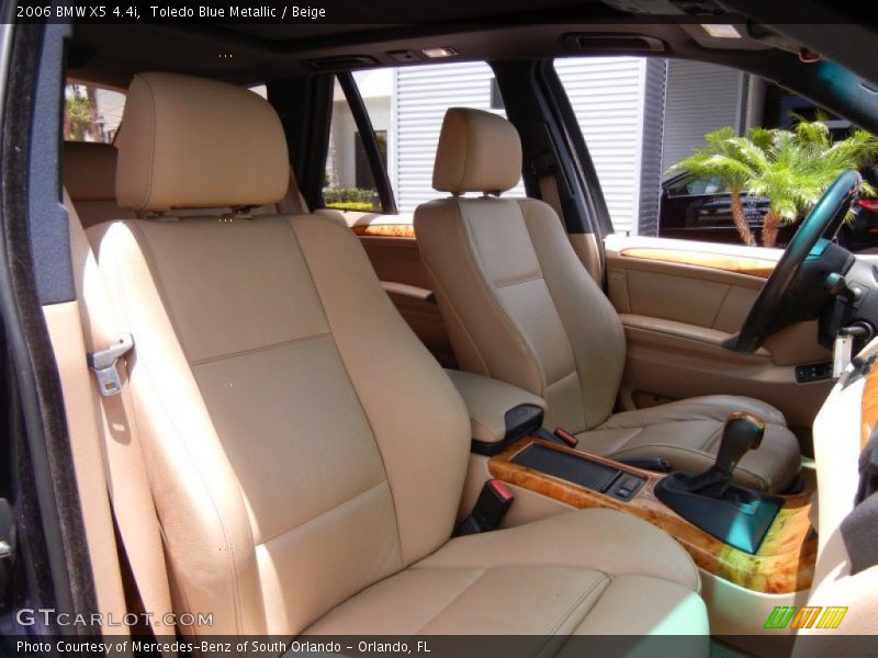 Toledo Blue Metallic / Beige 2006 BMW X5 4.4i
