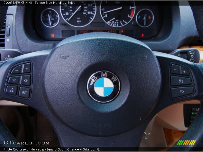 Toledo Blue Metallic / Beige 2006 BMW X5 4.4i