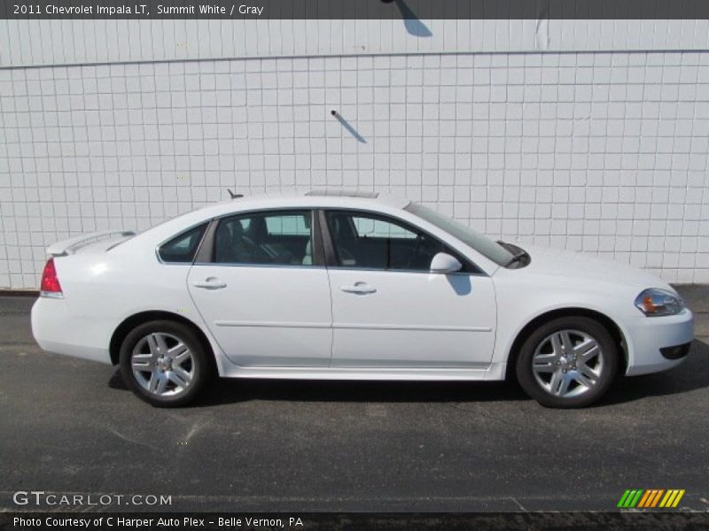 Summit White / Gray 2011 Chevrolet Impala LT
