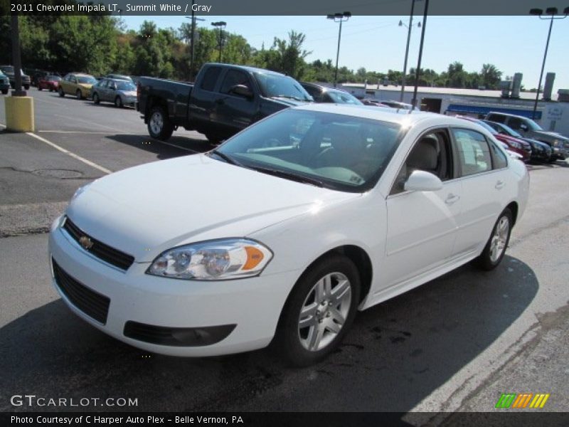 Summit White / Gray 2011 Chevrolet Impala LT